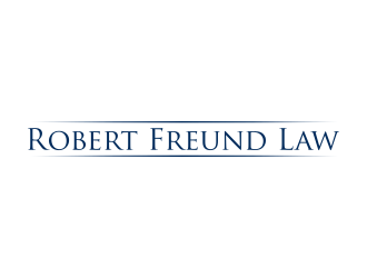 Robert Freund Law logo design by Lavina