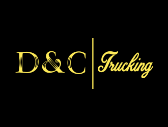 D&C Trucking logo design by giphone