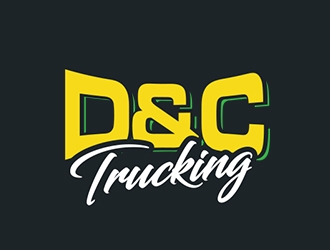 D&C Trucking logo design by Eliben