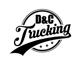 D&C Trucking logo design by ElonStark
