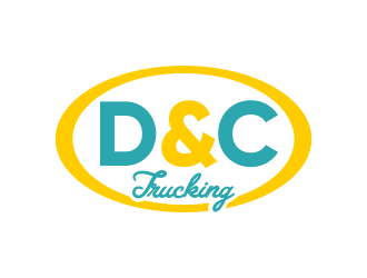D&C Trucking logo design by done