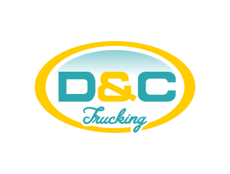 D&C Trucking logo design by done