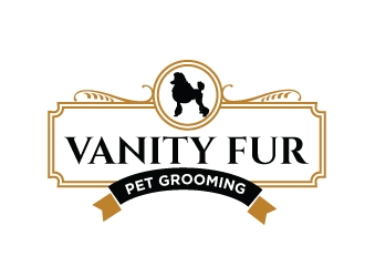 Vanity Fur pet grooming logo design by Foxcody