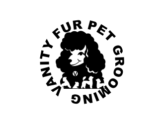 Vanity Fur pet grooming logo design by naldart