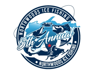 5th Annual Northwoods Ice Fishing & Snowmobile Trip logo design by Suvendu