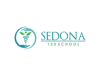 Sedona 120 School  logo design by giphone