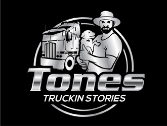 Tones Truckin Stories logo design by MAXR