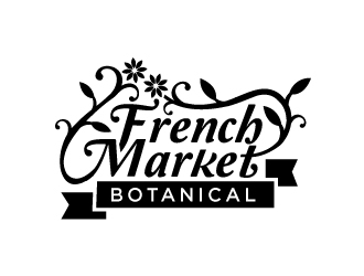 French Market Botanicals logo design by Foxcody