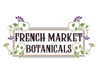 French Market Botanicals logo design by Suvendu
