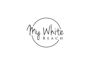 My White Beach logo design by kopipanas