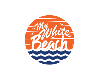 My White Beach logo design by rahppin