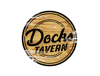Docks Tavern logo design by haze