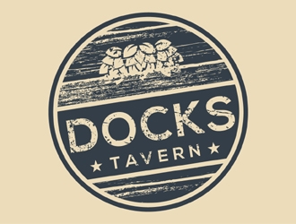 Docks Tavern logo design by MAXR
