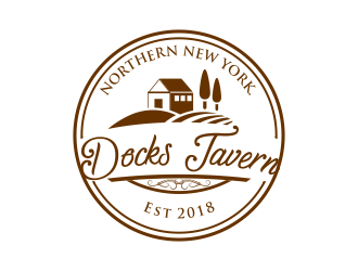 Docks Tavern logo design by ROSHTEIN