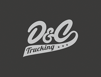 D&C Trucking logo design by logosmith