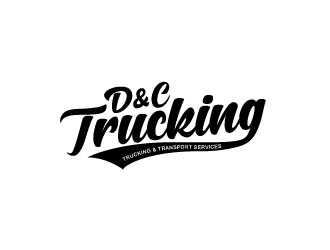 D&C Trucking logo design by pixelour
