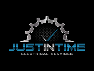 Just In Time Electrical Services logo design by pencilhand