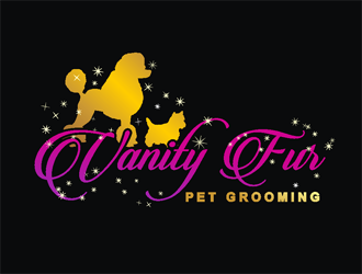 Vanity Fur pet grooming logo design by coco