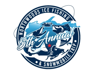 5th Annual Northwoods Ice Fishing & Snowmobile Trip logo design by Suvendu