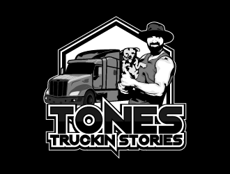 Tones Truckin Stories logo design by fastsev