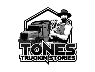 Tones Truckin Stories logo design by fastsev
