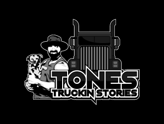 Tones Truckin Stories logo design by fastsev
