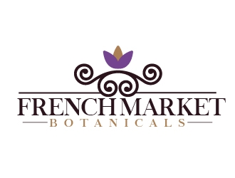 French Market Botanicals logo design by fawadyk