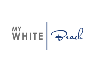 My White Beach logo design by giphone