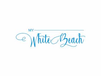 My White Beach logo design by ubai popi