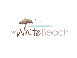 My White Beach logo design by REDCROW