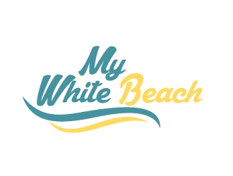 My White Beach logo design by ElonStark