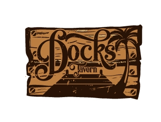 Docks Tavern logo design by Suvendu