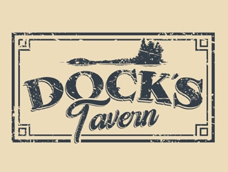 Docks Tavern logo design by MAXR