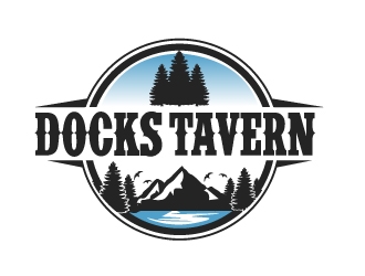Docks Tavern logo design by ElonStark