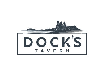 Docks Tavern logo design by REDCROW