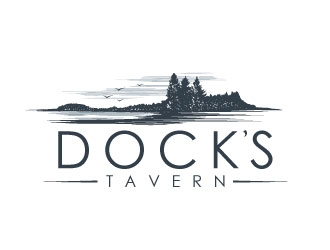 Docks Tavern logo design by REDCROW
