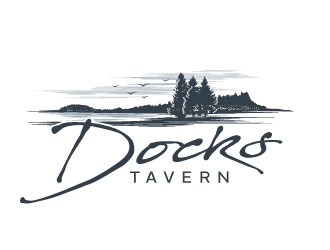 Docks Tavern logo design by REDCROW