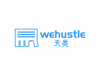 wehustle logo design by ammad