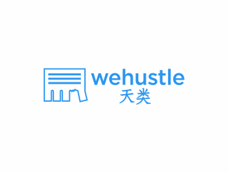 wehustle logo design by ammad