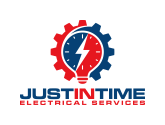 Just In Time Electrical Services logo design by lexipej