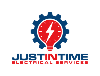 Just In Time Electrical Services logo design by lexipej