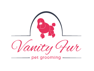 Vanity Fur pet grooming logo design by SOLARFLARE