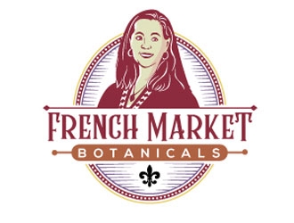 French Market Botanicals logo design by shere
