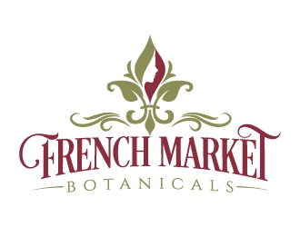 French Market Botanicals logo design by jaize