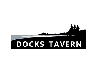Docks Tavern logo design by gitzart