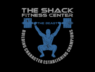 The Shack Fitness Center logo design by beejo