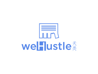wehustle logo design by johana