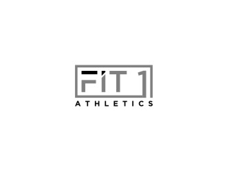 Fit 1 Athletics  logo design by bricton