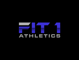 Fit 1 Athletics  logo design by johana
