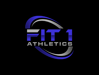 Fit 1 Athletics  logo design by johana